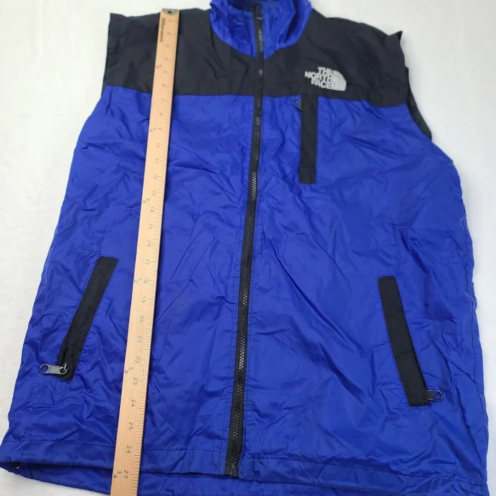 The North Face Men's Navy Black Sleeveless Softshell Basic Vest‎ Size L